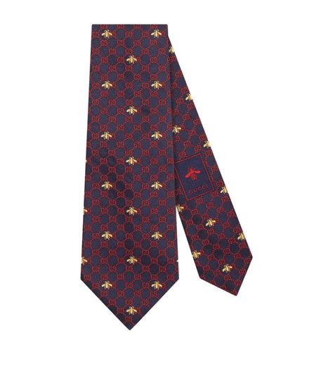 gucci bee tie replica|gucci snake tie blue.